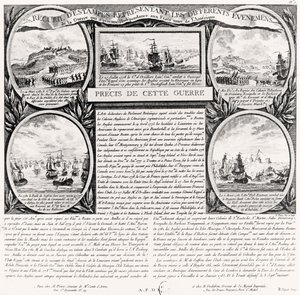 Sbírka rytin zobrazujících americkou válku za nezávislost, konec 18 od Marie Nicolas Ponce-Camus